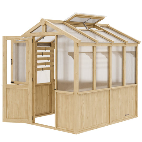 6.7x7.8x7.7 ft Polycarbonate Walk-in Greenhouse_WGH51V2 - Eagle Peak Canopy and Outdoor Products