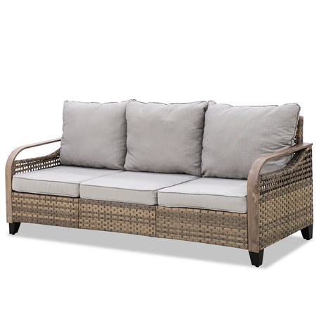 3 Seat Wicker Outdoor Patio Sofa_MOD-D-P1