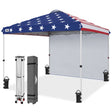 10X10 COMMERCIAL POP UP CANOPY TENT WITH ONE DETACHABLE SIDEWALL - Eagle Peak Custom Canopy Tent