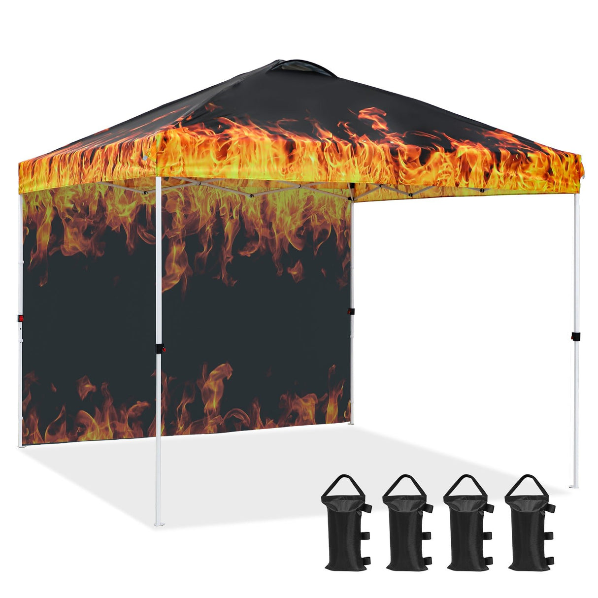 10x10 Commercial Pop up Canopy with 1 Sidewall, - Eagle Peak Custom Canopy Tent