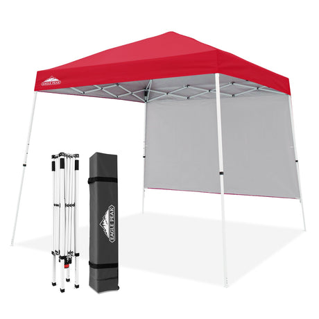 10x10 Pop Up Canopy Tent with Wall Panel, 10x10 Base 8x8 Top - Eagle Peak Custom Canopy Tent