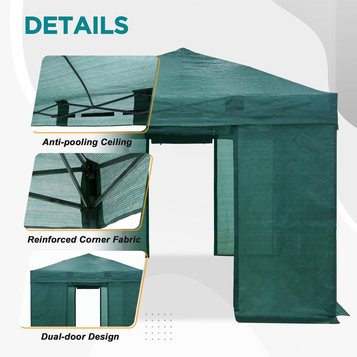 10x10 Shade Cloth Cover Pop Up Greenhouse - Eagle Peak Custom Canopy Tent