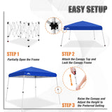 10x10 Slant Leg Up Canopy 8x8 Top 10x10 Base - Eagle Peak Custom Canopy Tent