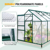 10x6x7 Polycarbonate and Aluminum Walk - in Greenhouse - Eagle Peak Custom Canopy Tent