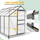 10x6x7 Polycarbonate and Aluminum Walk - in Greenhouse - Eagle Peak Custom Canopy Tent