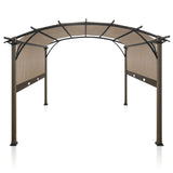 11.4x11.4 Outdoor Pergola with Retractable Textilene Sun Shade Top - Eagle Peak Custom Canopy Tent