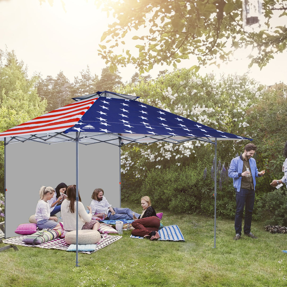 13x13 Pop Up Canopy Tent With Sidewall - Eagle Peak Custom Canopy Tent