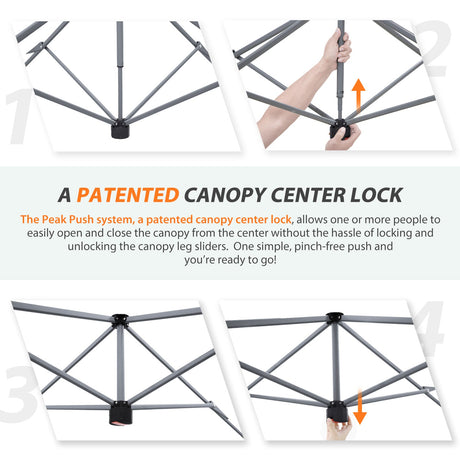 13x13 Pop Up Canopy Tent With Sidewall - Eagle Peak Custom Canopy Tent