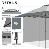 13x13 Pop Up Canopy Tent With Sidewall - Eagle Peak Custom Canopy Tent