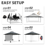 13x13 Pop Up Canopy Tent With Sidewall - Eagle Peak Custom Canopy Tent