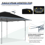 13x13 Straight Leg Pop Up Canopy Tent with 169 sqft of Shade - Eagle Peak Custom Canopy Tent