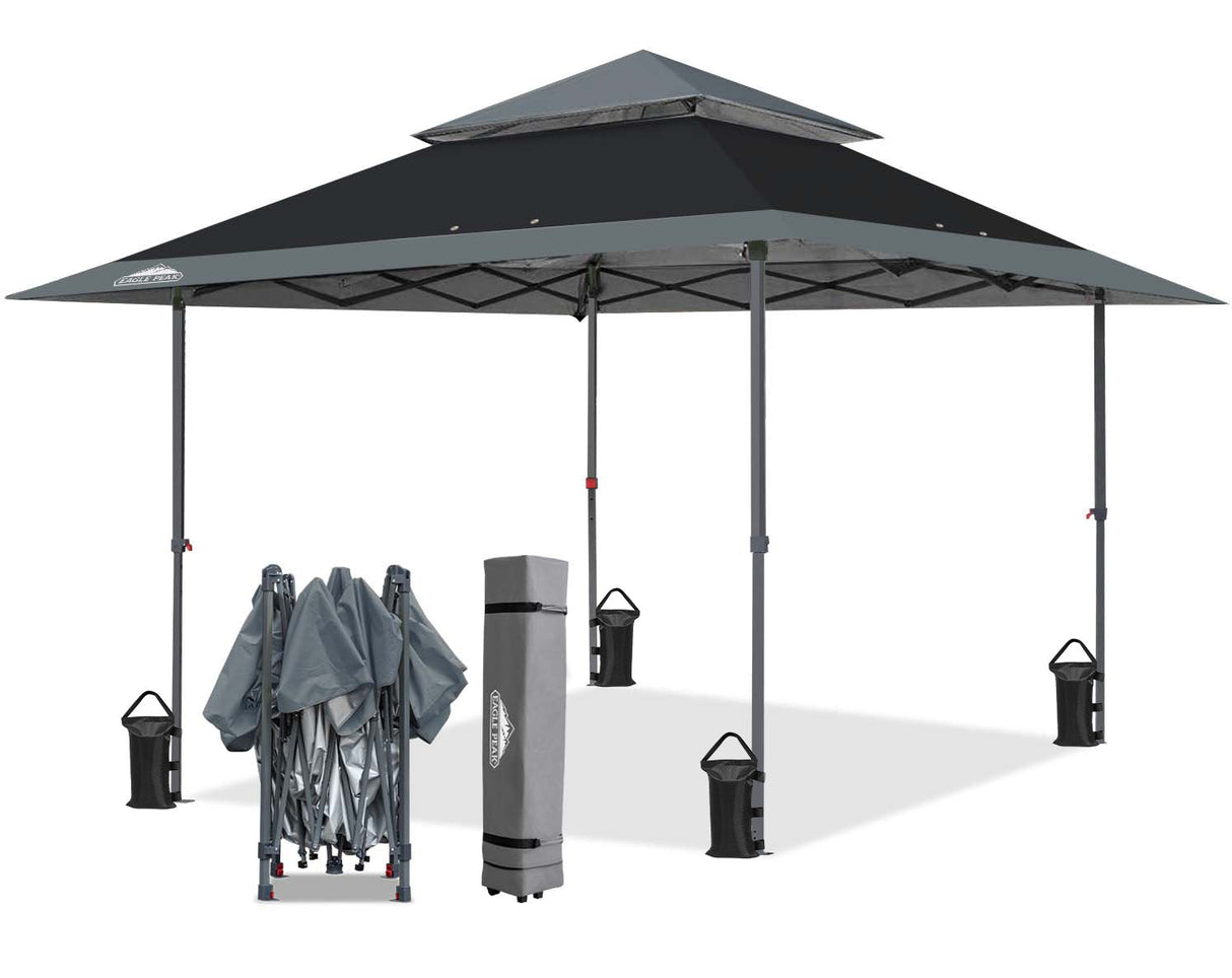 13x13 Straight Leg Pop Up Canopy Tent with 169 sqft of Shade - Eagle Peak Custom Canopy Tent