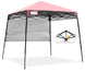 8x8 Pop Up Canopy Tent with Sidewall,8x8 Base 6x6 Top