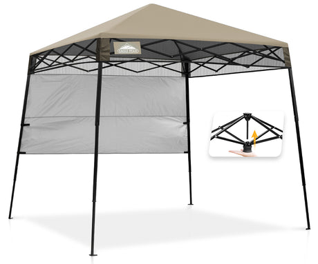 8x8 Pop Up Canopy Tent with Sidewall,8x8 Base 6x6 Top