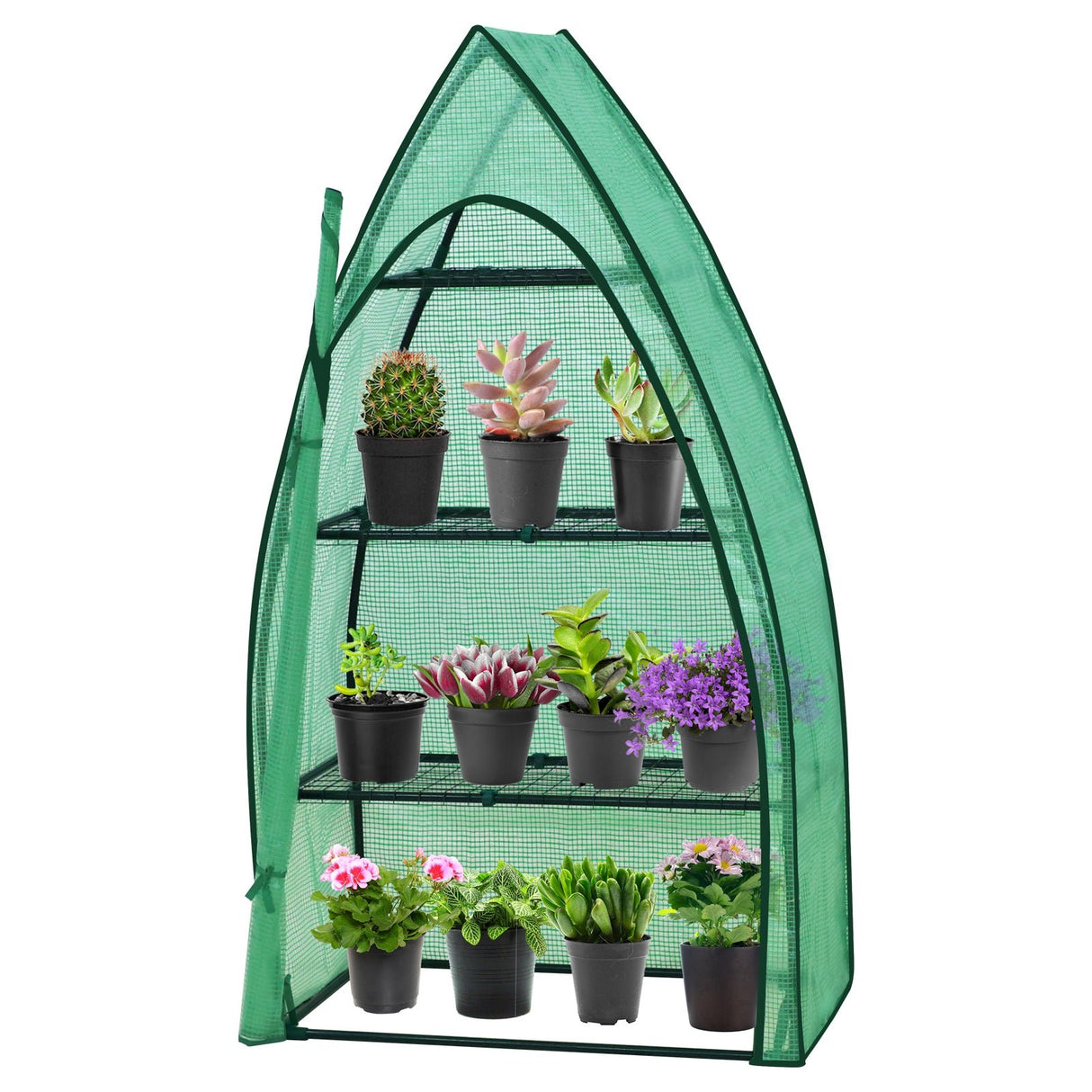 3 - Tier Mini Greenhouse with Shelves - Eagle Peak Custom Canopy Tent