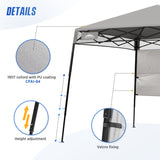 8x8 Pop Up Canopy Tent with Sidewall,8x8 Base 6x6 Top