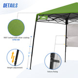 8x8 Pop Up Canopy Tent with Sidewall,8x8 Base 6x6 Top