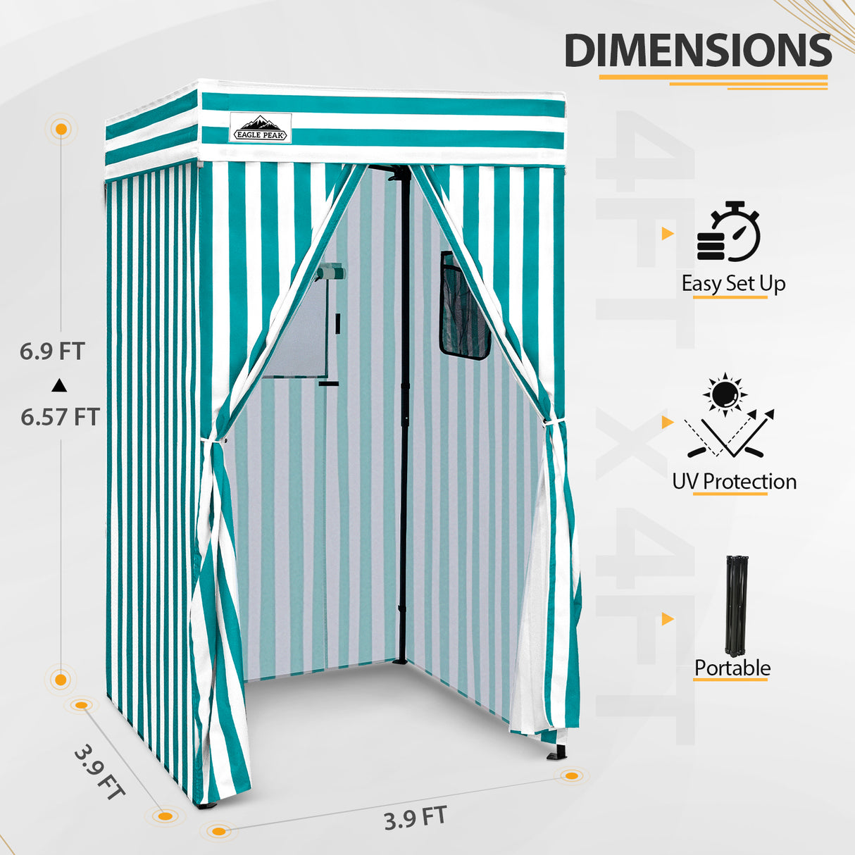 Flat Top 4x4 Pop-up Canopy Changing Room