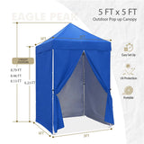 5x5 Instant Canopy with 4 - Side Wall Panels - Eagle Peak Custom Canopy Tent