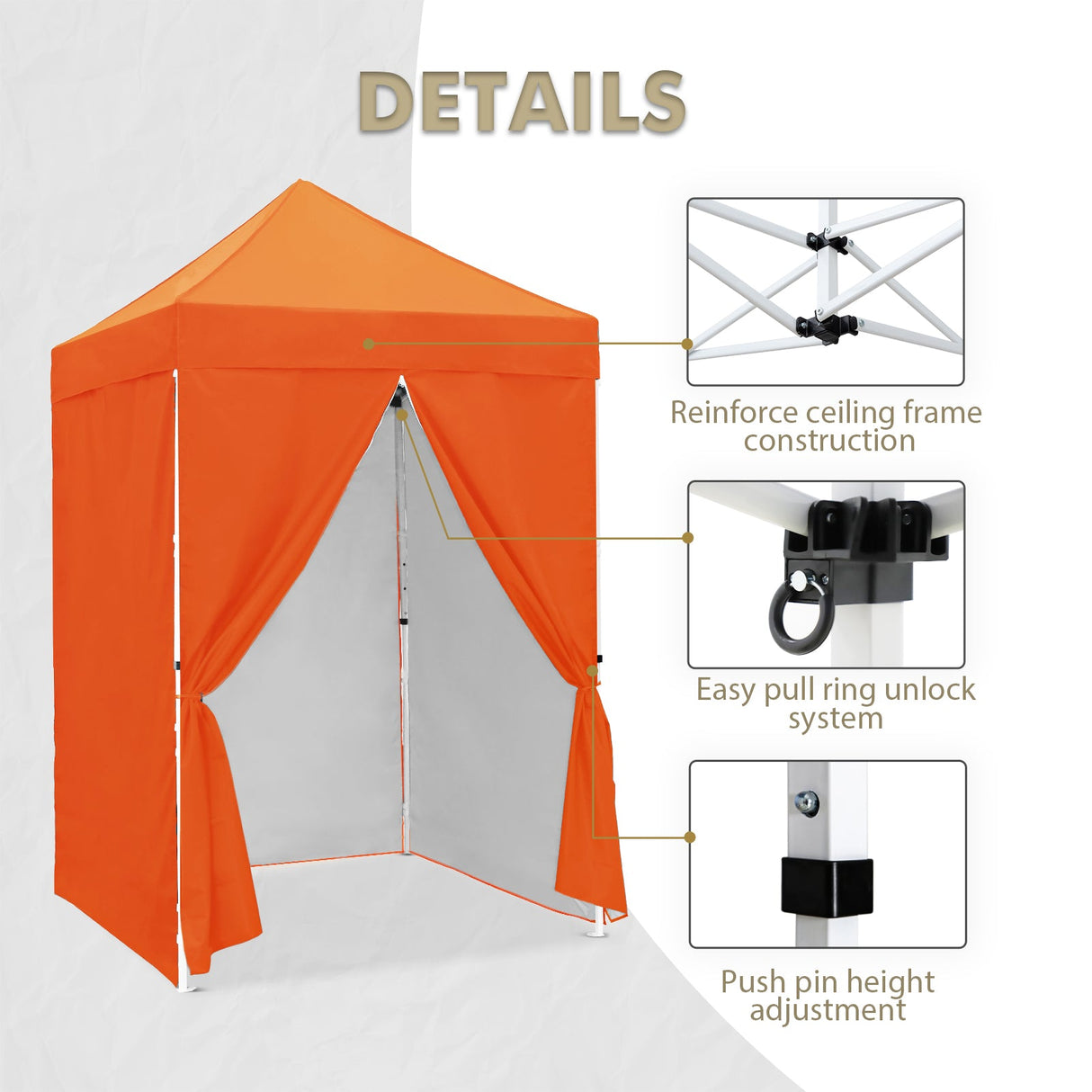 5x5 Instant Canopy with 4 - Side Wall Panels - Eagle Peak Custom Canopy Tent