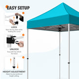 5x5 Pop Up Canopy Tent Instant Straight Leg Outdoor Canopy Easy Set - up - Eagle Peak Custom Canopy Tent