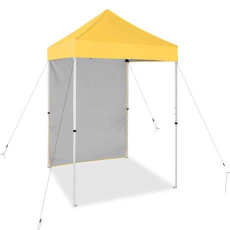 5x5 Straight Leg Pop Up Canopy Tent with One Removable Sunwall - Eagle Peak Custom Canopy Tent