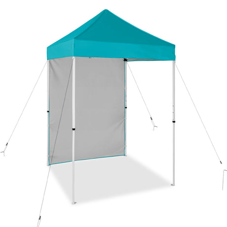 5x5 Straight Leg Pop Up Canopy Tent with One Removable Sunwall - Eagle Peak Custom Canopy Tent