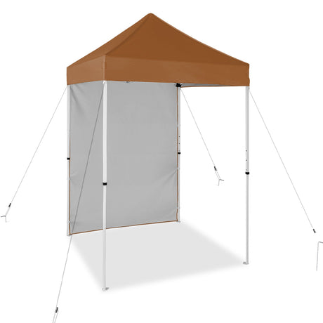 5x5 Straight Leg Pop Up Canopy Tent with One Removable Sunwall - Eagle Peak Custom Canopy Tent