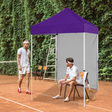 EAGLE PEAK Straight Leg Outdoor Portable Canopy Tent with Removable Sunwalls 5x5 ft, Carry Bag Included