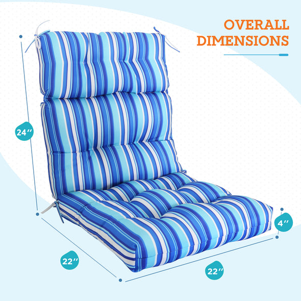 Back and seat cushions for outdoor chairs hot sale