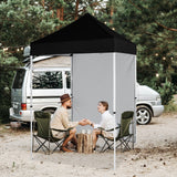 5x5 Straight Leg Pop Up Canopy Tent with One Removable Sunwall