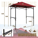 8x5 Pop up Grill Gazebo with Carry Bag and Air Vent - Eagle Peak Custom Canopy Tent