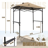 8x5 Pop up Grill Gazebo with Carry Bag and Air Vent - Eagle Peak Custom Canopy Tent