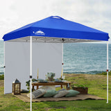 8x8 Pop Up Straight Leg Canopy with Sidewall - Eagle Peak Custom Canopy Tent