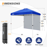 8x8 Pop Up Straight Leg Canopy with Sidewall - Eagle Peak Custom Canopy Tent