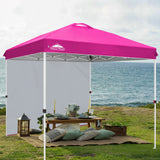 8x8 Pop Up Straight Leg Canopy with Sidewall - Eagle Peak Custom Canopy Tent