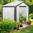 8x8 Portable Walk - in Greenhouse with Polyester Reinforced Corners - Eagle Peak Custom Canopy Tent