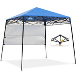 8x8 Pop Up Canopy Tent with Sidewall,8x8 Base 6x6 Top