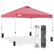 Easy Setup Straight Leg 10x10 Pop Up Canopy Tent w/ 100 sqft of Shade