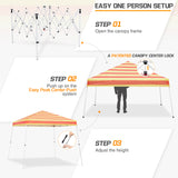 Slant Leg Pop up Canopy Tent, 10x10 Base 8x8 Top with SHADE GRAPHiX High Quality Digital Printed Top