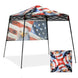 8x8 Backpack Pop Up Canopy Tent w/ Sidewall 8x8 Base 6x6 Top,Unique Printing Fabric