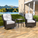 Azure Bay 3 Piece Outdoor Wicker Bistro Set - Eagle Peak Custom Canopy Tent