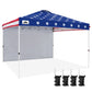 Commercial Pop up Canopy with 1 Sidewall, Heavy Duty Canopy Tent 12x12 - Eagle Peak Custom Canopy Tent