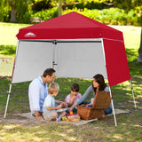 Day Tripper 8x8 Aluminum Super - Lightweight Slant Leg Pop Up Canopy with 3 Removable Walls - Eagle Peak Custom Canopy Tent