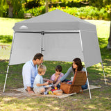 Day Tripper 8x8 Aluminum Super - Lightweight Slant Leg Pop Up Canopy with 3 Removable Walls - Eagle Peak Custom Canopy Tent