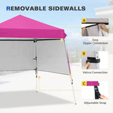 Day Tripper 8x8 Aluminum Super - Lightweight Slant Leg Pop Up Canopy with 3 Removable Walls - Eagle Peak Custom Canopy Tent