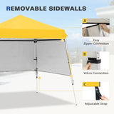 Day Tripper 8x8 Aluminum Super - Lightweight Slant Leg Pop Up Canopy with 3 Removable Walls - Eagle Peak Custom Canopy Tent