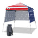 Day Tripper 8x8 Aluminum Super - Lightweight Slant Leg Pop Up Canopy with 3 Removable Walls - Eagle Peak Custom Canopy Tent