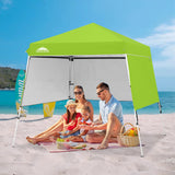 Day Tripper 8x8 Aluminum Super - Lightweight Slant Leg Pop Up Canopy with 3 Removable Walls - Eagle Peak Custom Canopy Tent