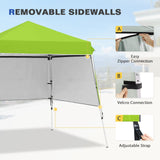 Day Tripper 8x8 Aluminum Super - Lightweight Slant Leg Pop Up Canopy with 3 Removable Walls - Eagle Peak Custom Canopy Tent